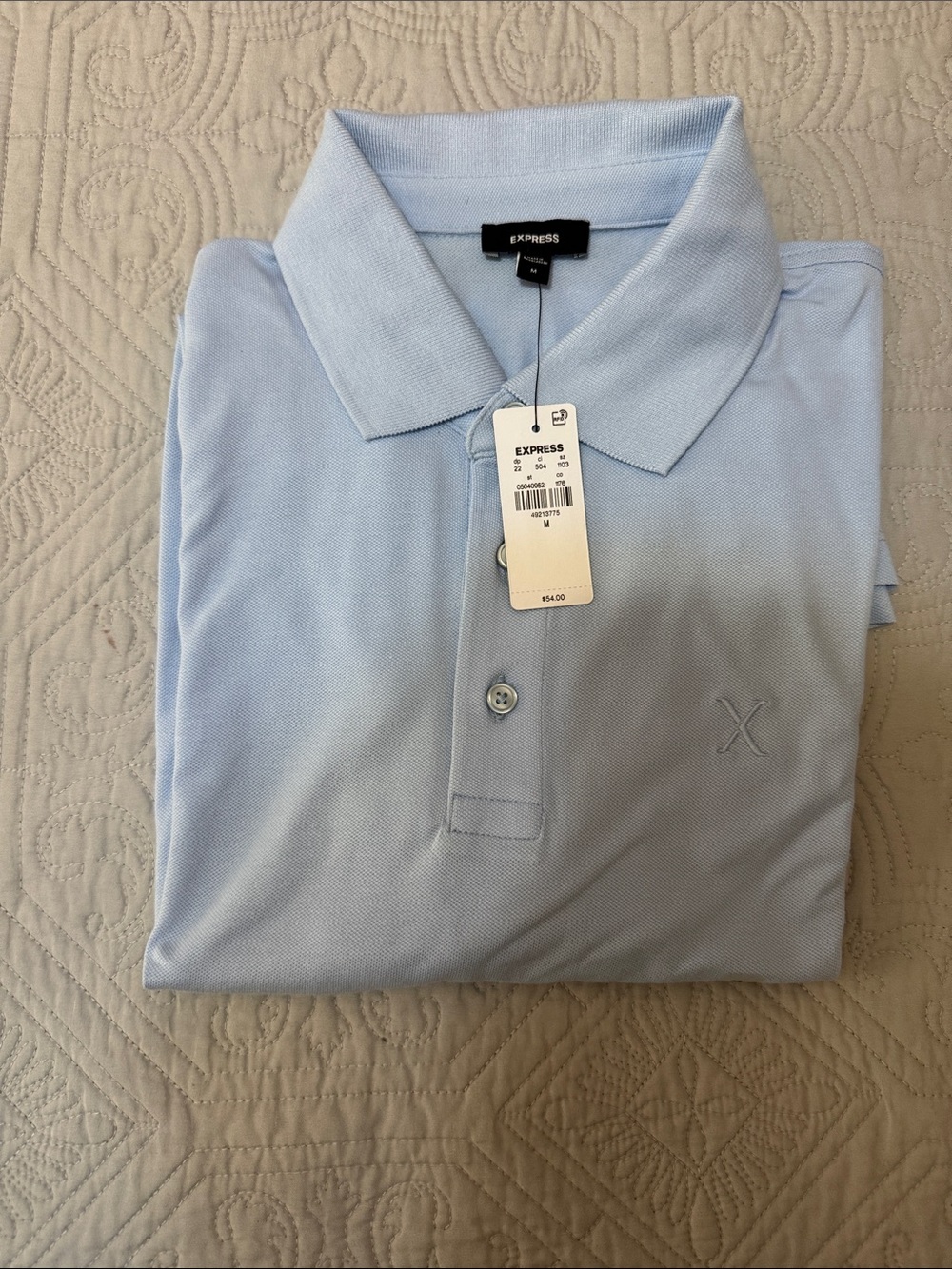 Express Men’s Pale Blue Polo Shirt